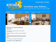 Tablet Screenshot of kitchenwizardayr.co.uk